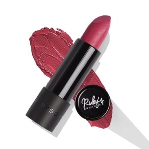 Ruby's Organics Semi-Matte Lipstick for Women All Indian Tones- Highly Pigmented, Moisturizing, Non Drying, Lightweight and Long Lasting